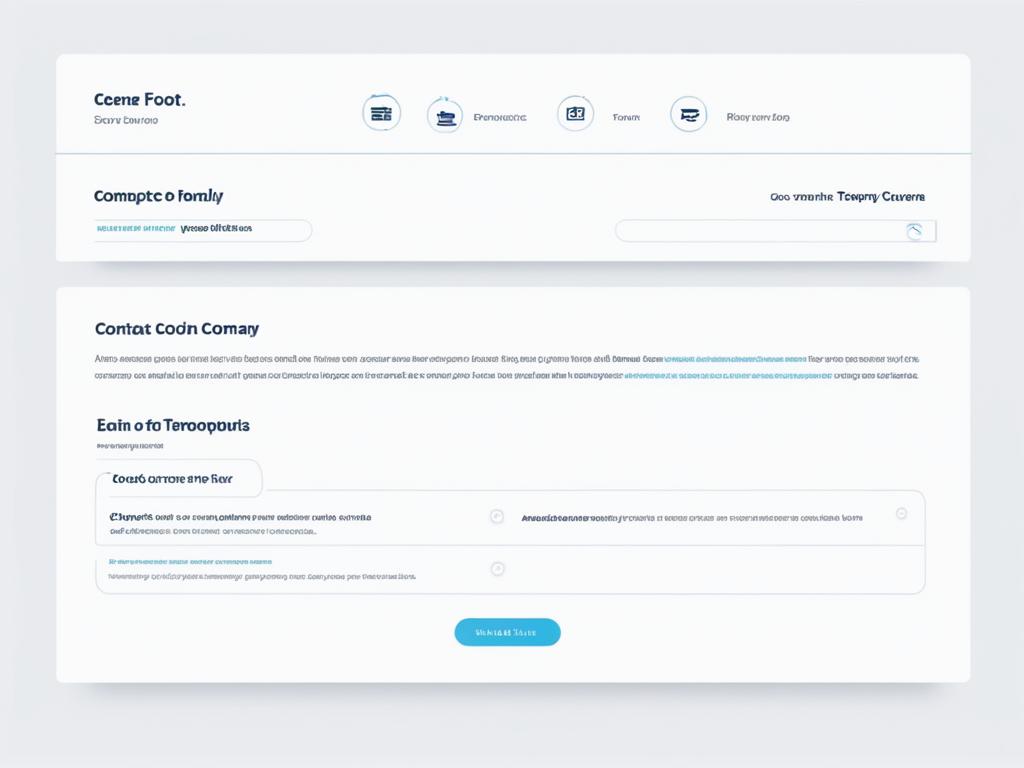 Footer design example Footer design example